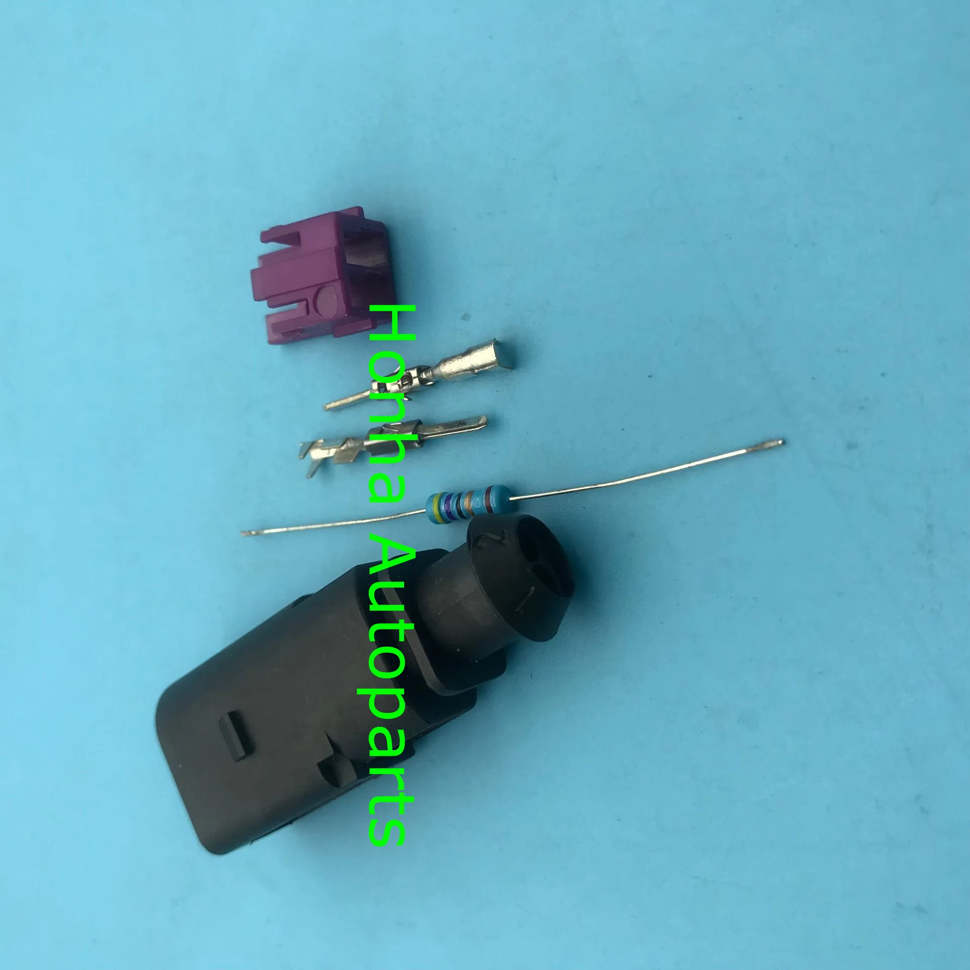 100 Pcs 2 Vie Kit Spina Fci Socket Cablaggio Connettore Impermeabile 1J0 973 802 1J0973802 Con 180 Ohm 1/4 Watt Resistenza