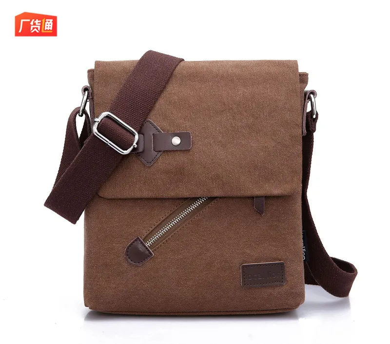 

New Style Men's Bag Canvas Bag Men And Women Cross Shoulder Bag Shoulder Bag Retro New Style Men Canvas Bag