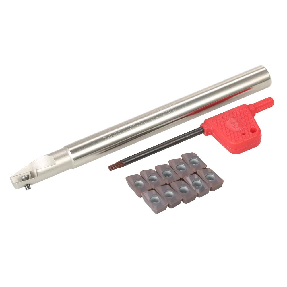 

BAP 300R C10-10-120 CNC Holder + T8 Wrench Lathe Milling Tool + 10pcs/box APMT1135PDER Carbide Inserts