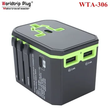 

Wor Ldtrip Plug WTA-306 Plug Converter Multi-function Plug Socket Security Lock Support Fast Charging Converter