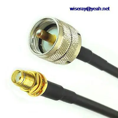 

DHL/EMS 100PCS SMA female TO UHF male Plug bulkhead RG58 cable jumper pigtail 50cm cables-A8