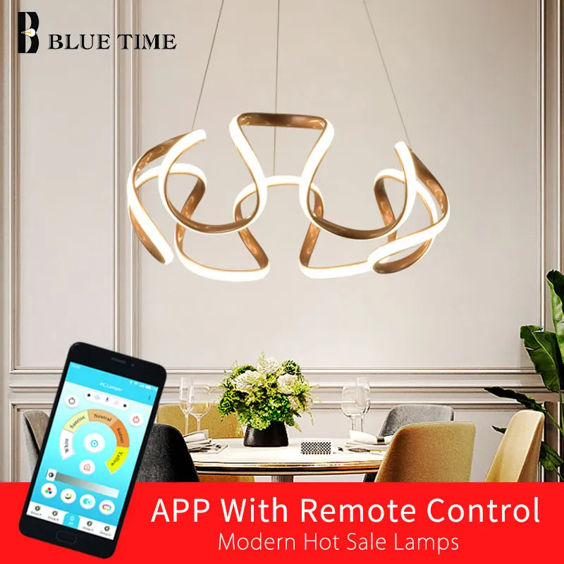 

Modern Home LED Chandeliers For Foyer Bedroom Living Room Dining Room Golden Finished Ceiling LED Chandelier Luminiare 110V 220V