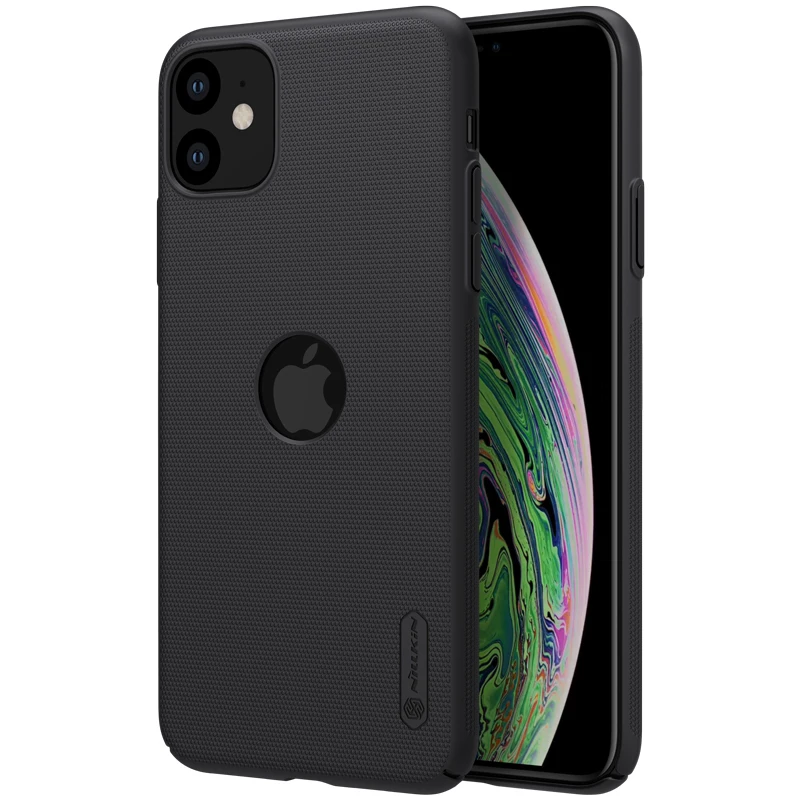 10 шт./лот Nillkin Супер Матовый Защитный чехол для iphone 11 PC жесткий чехол для Apple iphone 11 чехол - Цвет: Черный