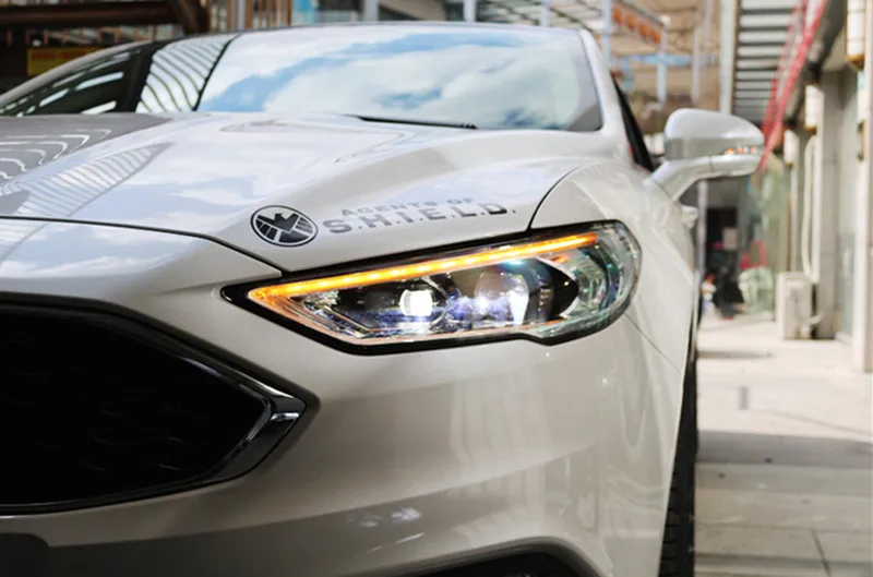 VLAND завод для автомобильных фар для новых Mondeo головная лампа с полным светодиодный сигналом поворота с движущимся сигналом