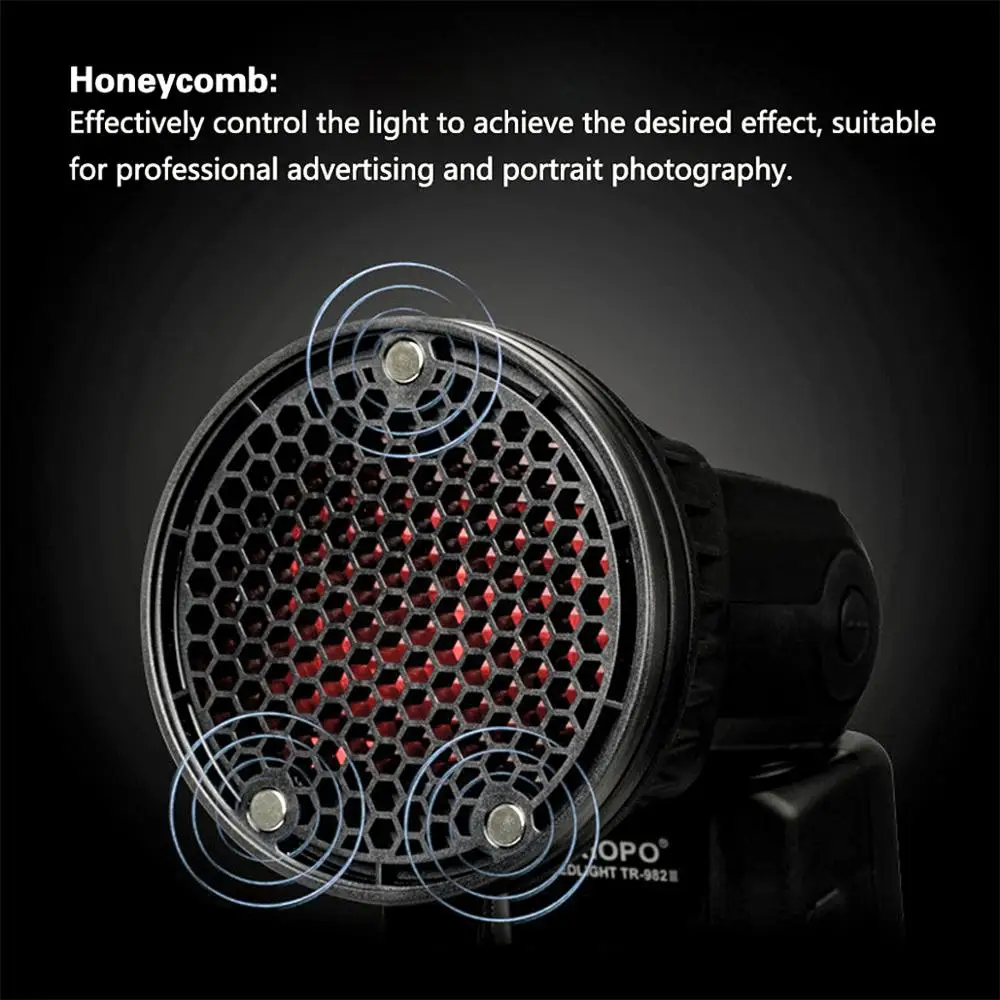 TRIOPO TR-07 MagDome Color Filter Reflector Honeycomb Diffuser Ball Photo Accessories Kits For GODOX YONGNUO Flash Replace