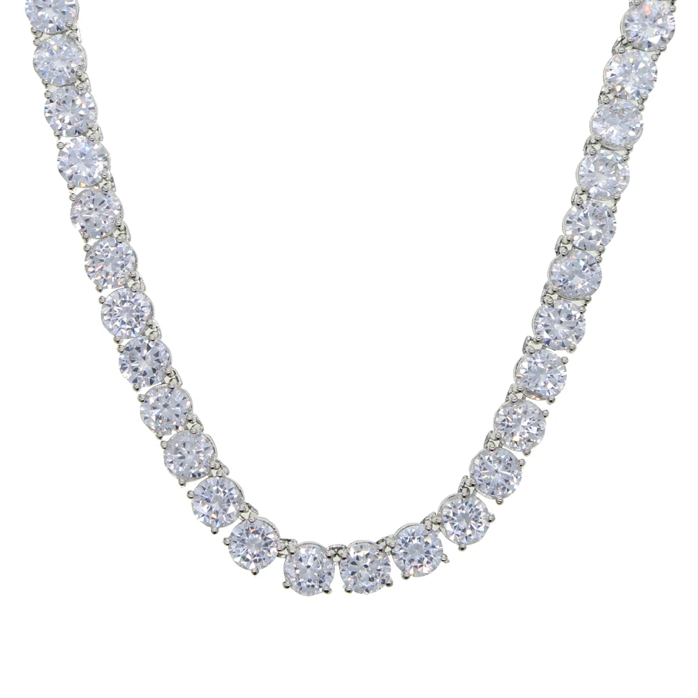 ノーブランド品　22K GP ホワイトゴールドコーティング　ジルコニアネックレス K10ホワイトゴールド ネックレス | 111826123213 | 【公式】4