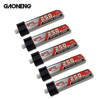 

5PCS GAONENG 250mAh 3.8V 30C/60C HV Lipo battery for Blade Nano QX Inductrix FPV Tiny Whoop Tiny7 Betafpv 65S Mobula7 Drone
