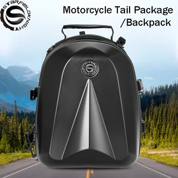 

Star Field Knight Motorcycle Tail Bag Motor Back Seat Bag Carbon Fiber Motorcycle Multi-purpose Rear Seat Universal Bag Backpack