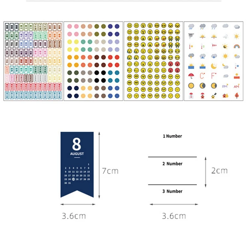 Yearly Calendar Year Planner Memo Organiser Annual Schedule Daily With Sticker Dots Wall Planner Stationery Office