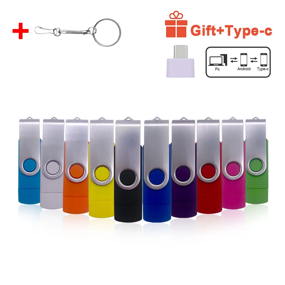 Новый OTG флеш-диск USB 2 0 3 в 1 флеш-накопитель 4 ГБ 8 16 32 64 128 256 для Android/ПК/планшета |