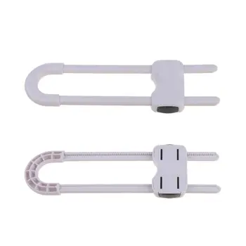 

2 Pack Child Safety Sliding Cabinet Locks Baby U Shape Sliding Safety Latch Lock K92D