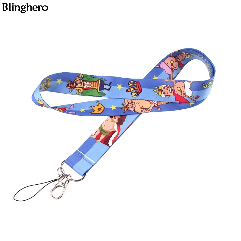 Новая одежда Blinghero The Emperor's Lanyard Cool Keys Holder мобильный телефон шейный ремень мультфильм печати Висячие веревки для детей BH0289