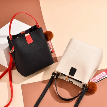 

2019 New Summer Handbag Fashion Bucket Bag Casual Slash Cross Bag