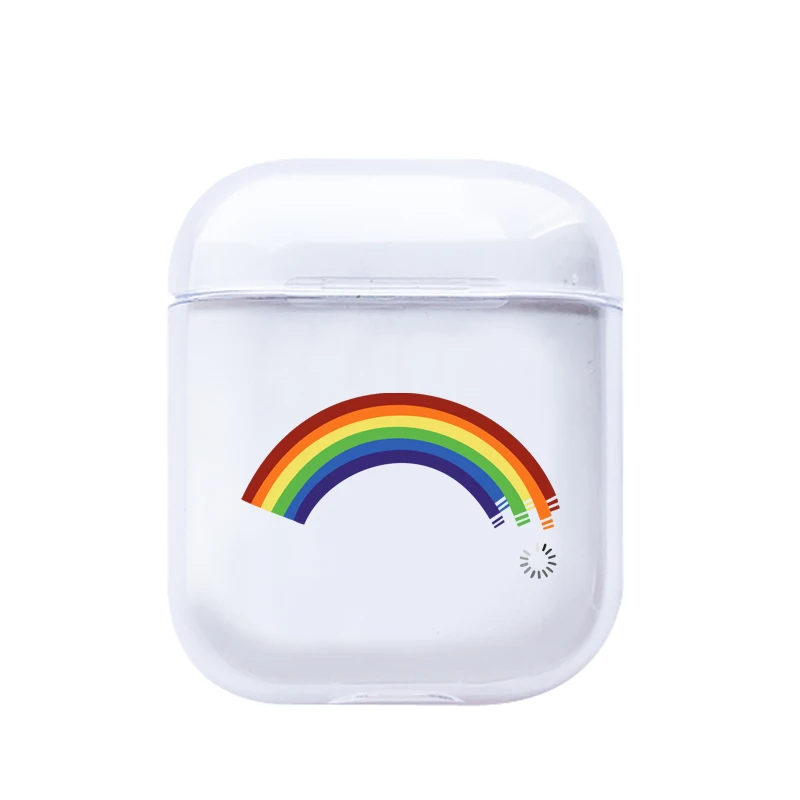 XH0130-19 Роскошный чехол с рисунком карты для Apple Airpods, милый прозрачный жесткий Bluetooth защитный чехол для наушников для Air pods, 2 Чехол - Цвет: XH0130-19
