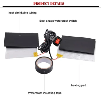 

12V Motorcycle Heated Grip Throttle Pads Handlebars ATV Scooter Grips Heater for Motorcycle Handlebars