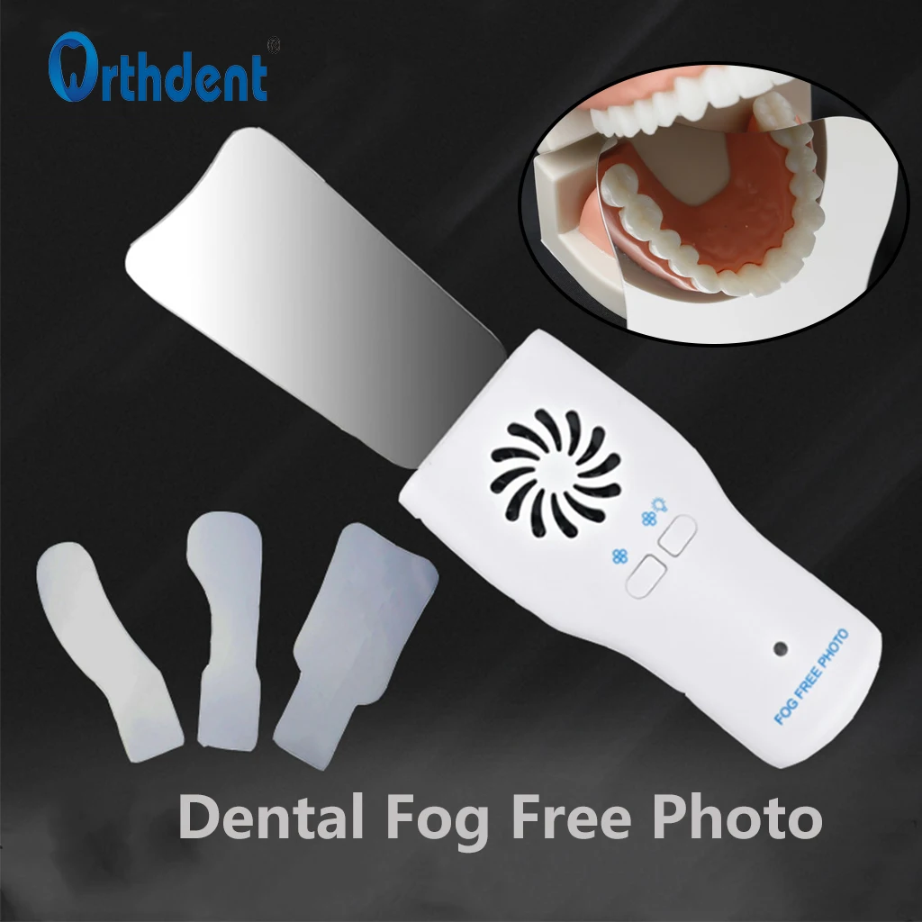 Dental Fog Free Photo Mirror With LED Light High Hardness Stainless