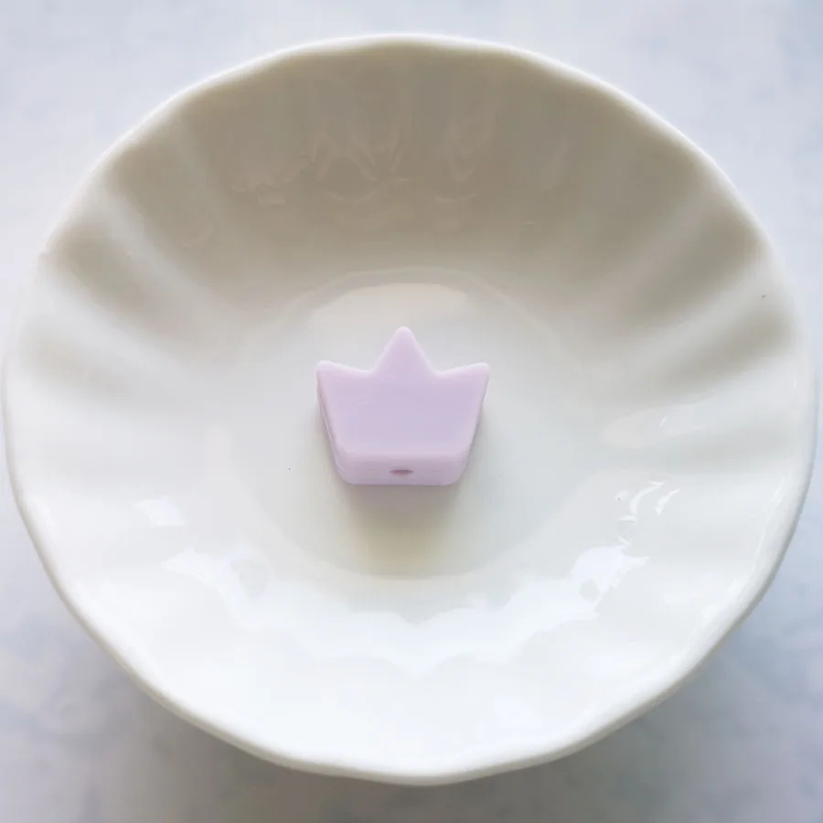 200 шт. силиконовые бусины в форме короны BPA бесплатно для прорезывания зубов