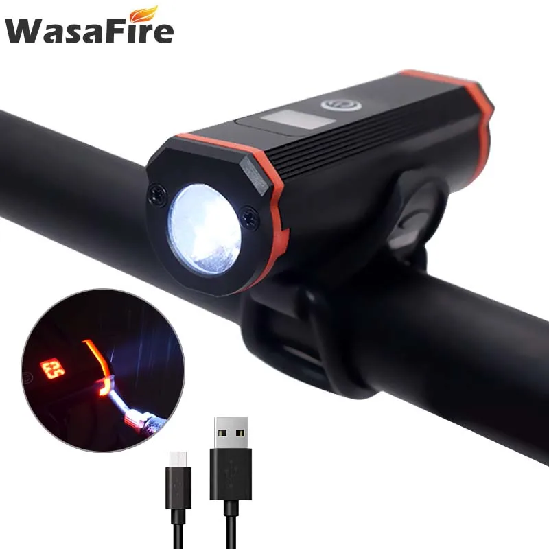 5 режимов велосипедный светильник USB Перезаряжаемый головной передний для