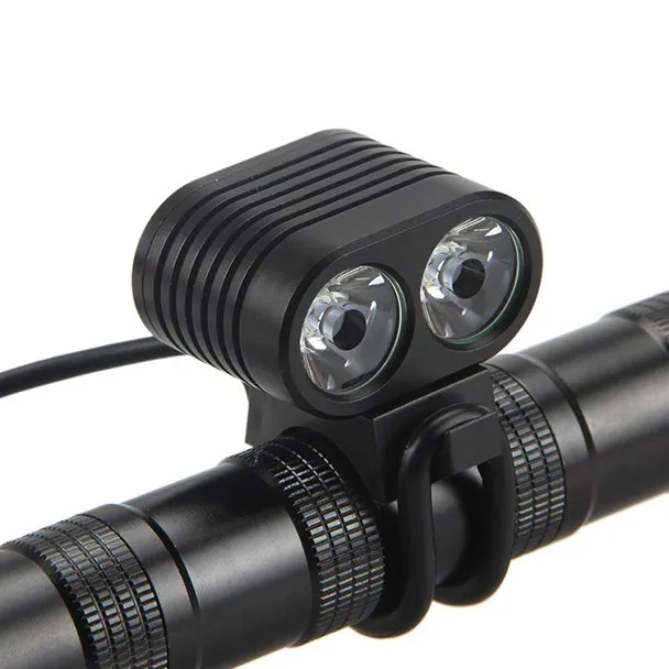 Черный ISHOWTIENDA фонарь для велосипедной рамы 8000 Люмен 2x CREE XM-L2 светодиодный велосипедный передний велосипедный фонарь - Цвет: Черный