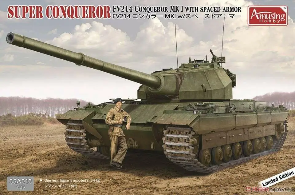 

Amusing Hobby 35A013 1/35 Super Conqueror FV 214 Conqueror Mk I spaced armour Model Kit