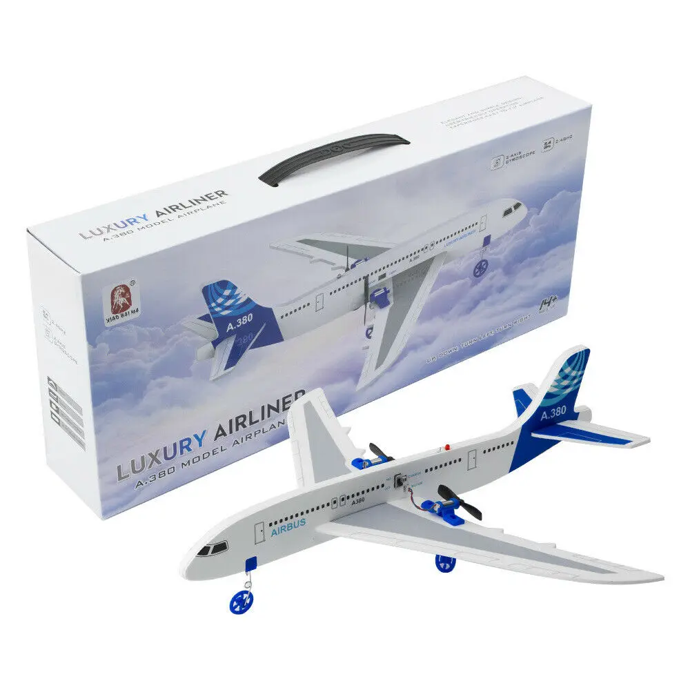 

A380 Airbus 2.5CH Remote Control EPP RC Airplane Glider DIY Aircraft Kids Gift