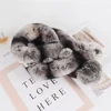 New Style Women Winter Knitted Real Rex Rabbit Fur Scarf Natural Warm Rex Rabbit Fur Scarves Lady Quality 100% Real Fur Muffler 3