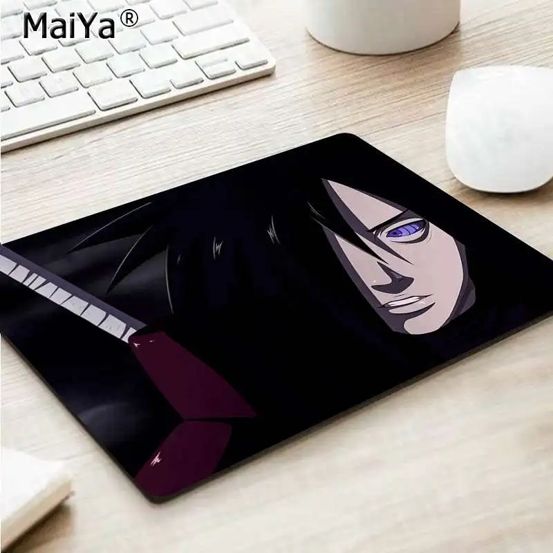 MaiYa Naruto Uchiha madara игровой коврик для мыши для ноутбука резиновый компьютерный игровой коврик для мыши - Цвет: No Lock Edge25x29cm