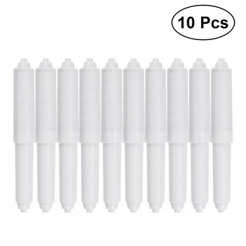 

10pcs Plastic Toilet Roll Holder Paper Insert Spring Plastic Replacement Paper Roll Holder Bathroom Fixtures