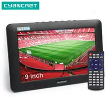 LEADSTAR 9 дюймов Портативный ТВ DVB-T2 ATSC ISDB-T tdt цифровой и аналоговый мини маленький автомобильный телевизор Поддержка USB TF PVR MP4 H.265 AC3