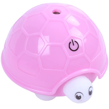 

Cute Turtle Humidifier USB Air Diffuser Purifier Atomizer Cartoon Colorful Light (Pink)