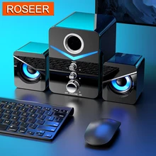 2021 New USB Wired Fashion Combination Speaker For Computer Speakers Bass Stereo Music Player Subwoofer Sound Box For PC Phones