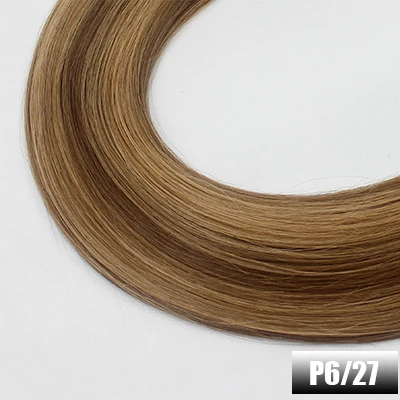 P6-27 Forever proHair 0,8 г/локон 16 дюймов настоящие Remy Fusion кератиновые человеческие волосы для наращивания, шелковистые прямые профессиональные салонные волосы - Цвет: P6-27