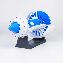 3D Печатный Аэро Модель двигателя Турбовентилятор Модель двигателя DIY стволовый двигатель игрушка-обычный статический тип