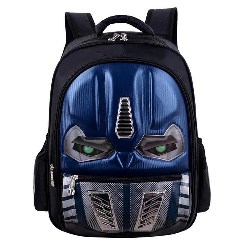 Transformers School Bag Children 3D Robot Backpack Kids Backpack Mochila Bag Waterproof Cartoon Boys Book Bag