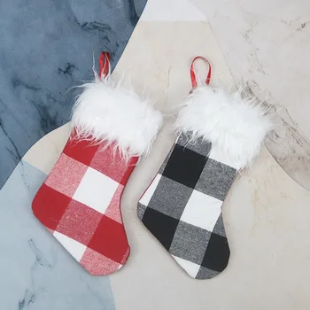 

New Christmas Stocking 10'' Small Xmas Stocking for Christmas Decoration and Family Holiday Party Decor