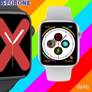 

Smart Watch W46 Heart Rate Blood Pressure Fitness Tarcker Bluetooth Wireless Charger DIY Face for Ios Android Pk DTX IWO 8 12 13