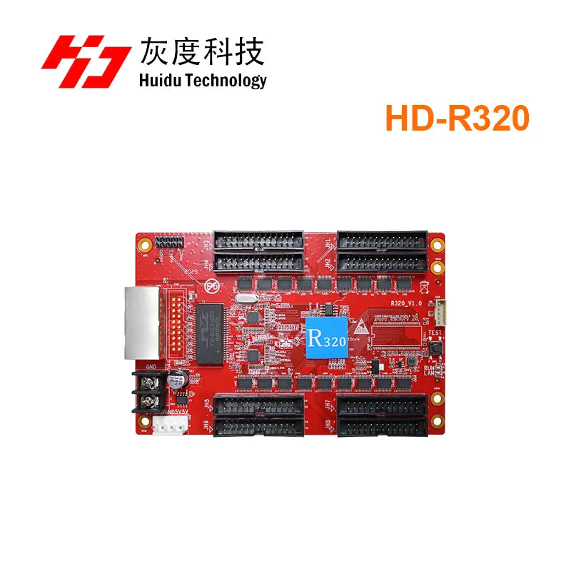 Huidu Hd-R320 advertising led display RGB receiving card 256*612 port work with HD-C15C C35C HD T901 |