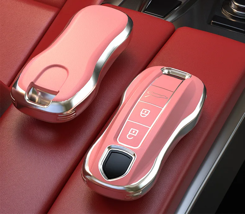 Smart remote key car key case cover for porsche panamera macan boxster cayenne 971 911 718