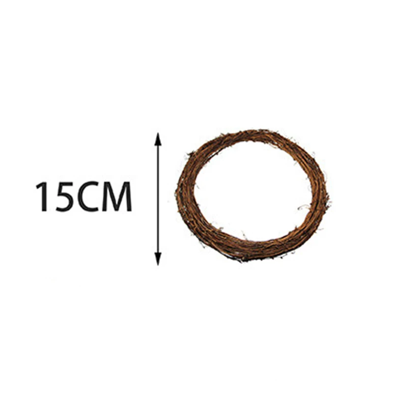 15cm 10-40 см золотое железное металлическое кольцо венок цветок стойка Свадебная Подружка невесты ручная гирлянда Сделай Сам день рождения декорация обруч - Цвет: 15cm