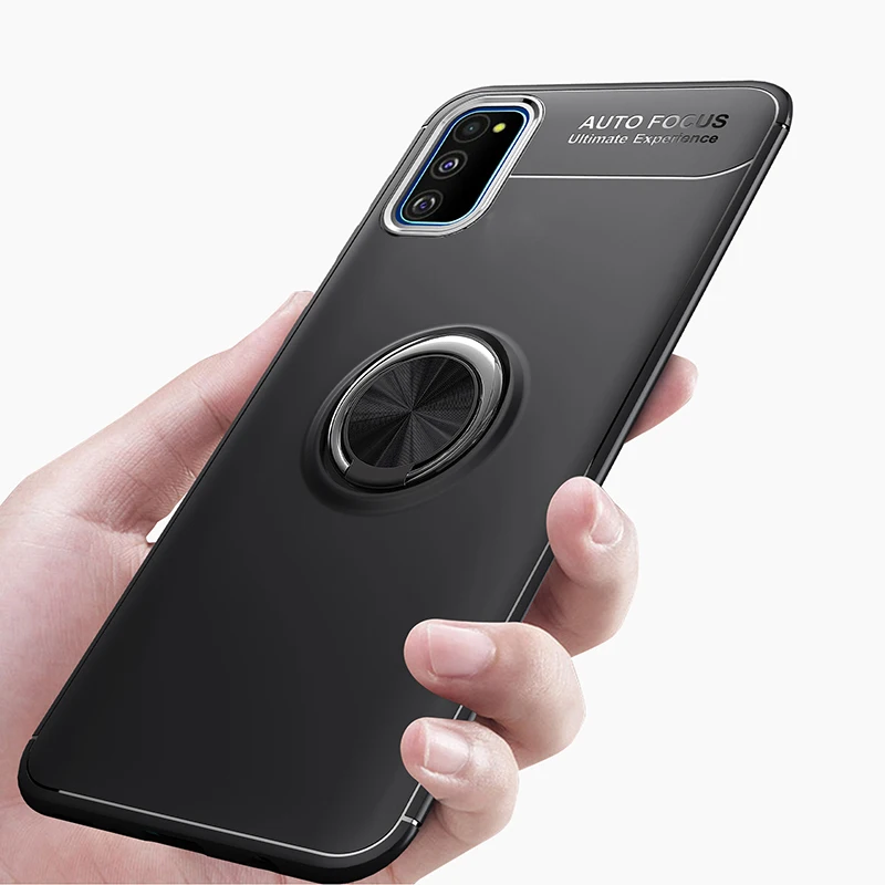 Чехол для Samsung Galaxy A51 чехол A71 с кольцом держателем на палец Мягкая силиконовая
