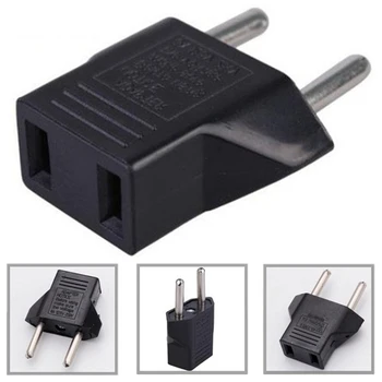 

5pcs/lot Universal US To EU Plug USA To Europe Travel Wall AC Power Charger Outlet Adapter Converter 2 Round Socket Input Pin