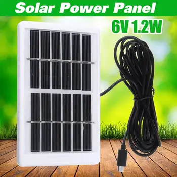 

Solar Panel Mini Solar System DIY For Battery Cell Phone Charger Portable Solar Cell For Multi-function Household Camping 6V1.2W