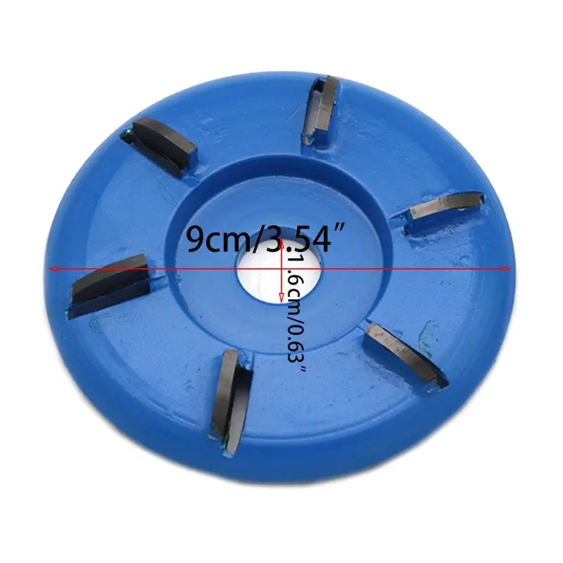 1pc 90mm Power Wood Carving Disc for Angle Grinder Tool Milling Cutter Arc Woodworking Turbo Rotary Planer Grinder Carving