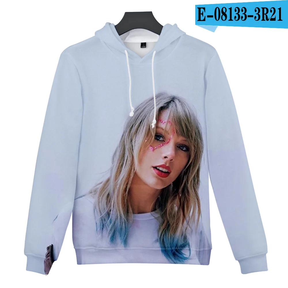 3D Taylor же стиль супер крутой принт для мужчин/женщин толстовка плюшевые утолщенные Теплые кофты толстовки tswidle Swiftie Лидер продаж с капюшоном - Цвет: Лаванда