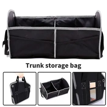 

Auto Storage Trunk Storage Universal Car Storage SUV Two-Compartment Vehicle Oxford Cloth Black Multi-Function
