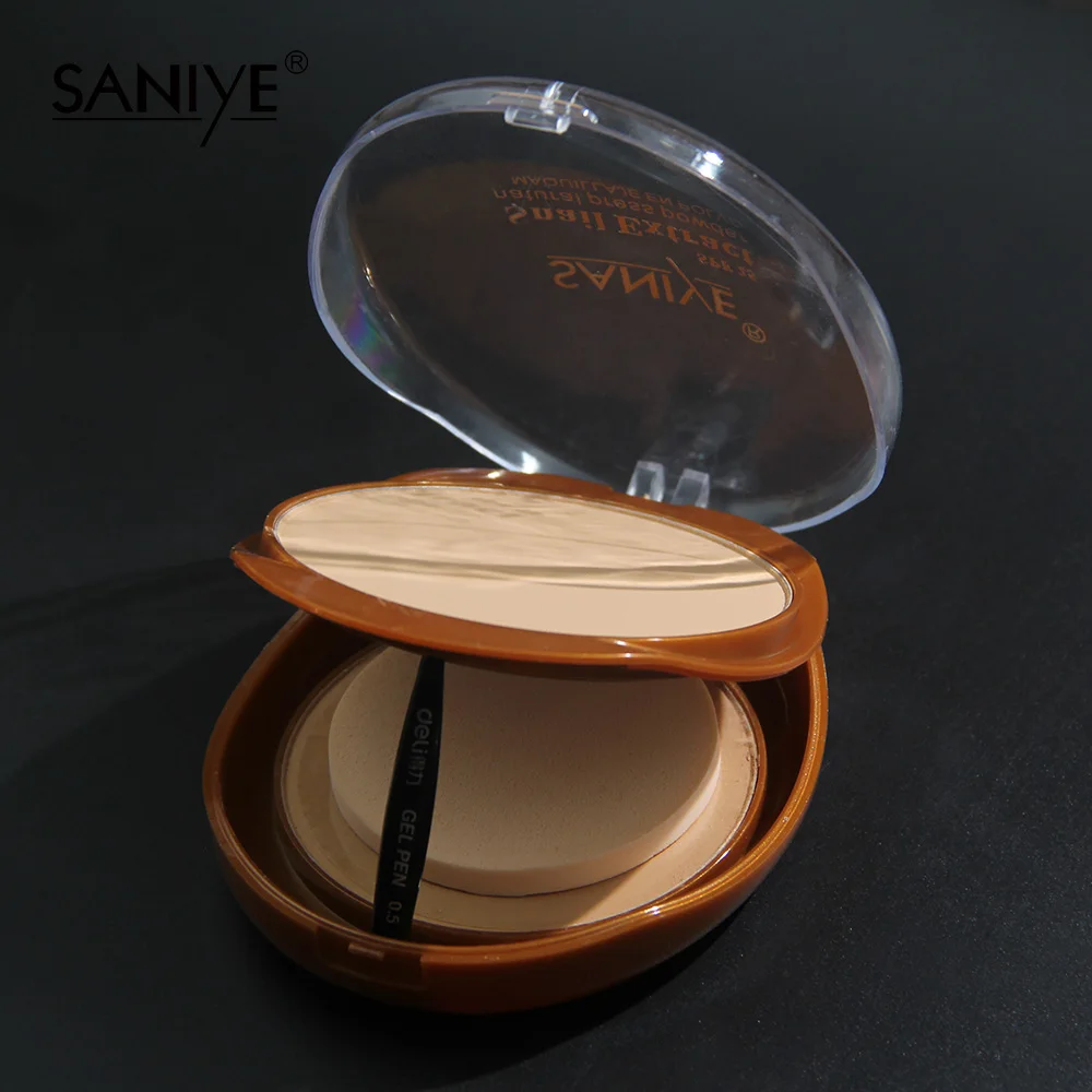 SANIYE, пудра для лица, основа, полное покрытие, стойкий макияж, компактная пудра, пудра, спрессованная, двойной слой, с зеркалом, R1032A