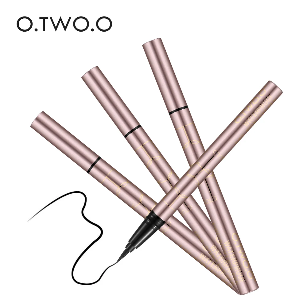 O. TWO. O жидкая подводка для глаз beauty Cat style черная Стойкая карандаш