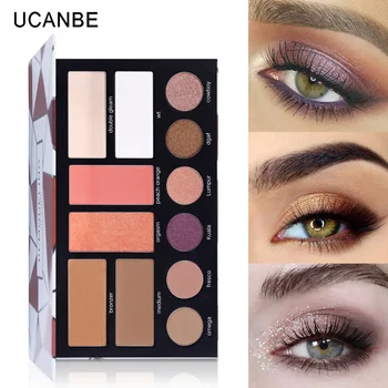 

Eyeshadow Blush Highlighter Palette Waterproof Smudge-proof Multifunctional Makeup Palette