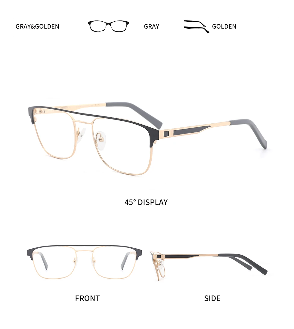 O-Q CLUB Glasses Frame Men New Prescription Eye Glasses for Men Square Eyeglasses Myopia Optical Frames Eyewear