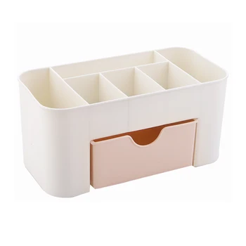 

2 Colors Cosmetic Jewelry Organizer Plastic Storage Cabinets Non-slip Bottom Small Drawer Storage Box Dressing case
